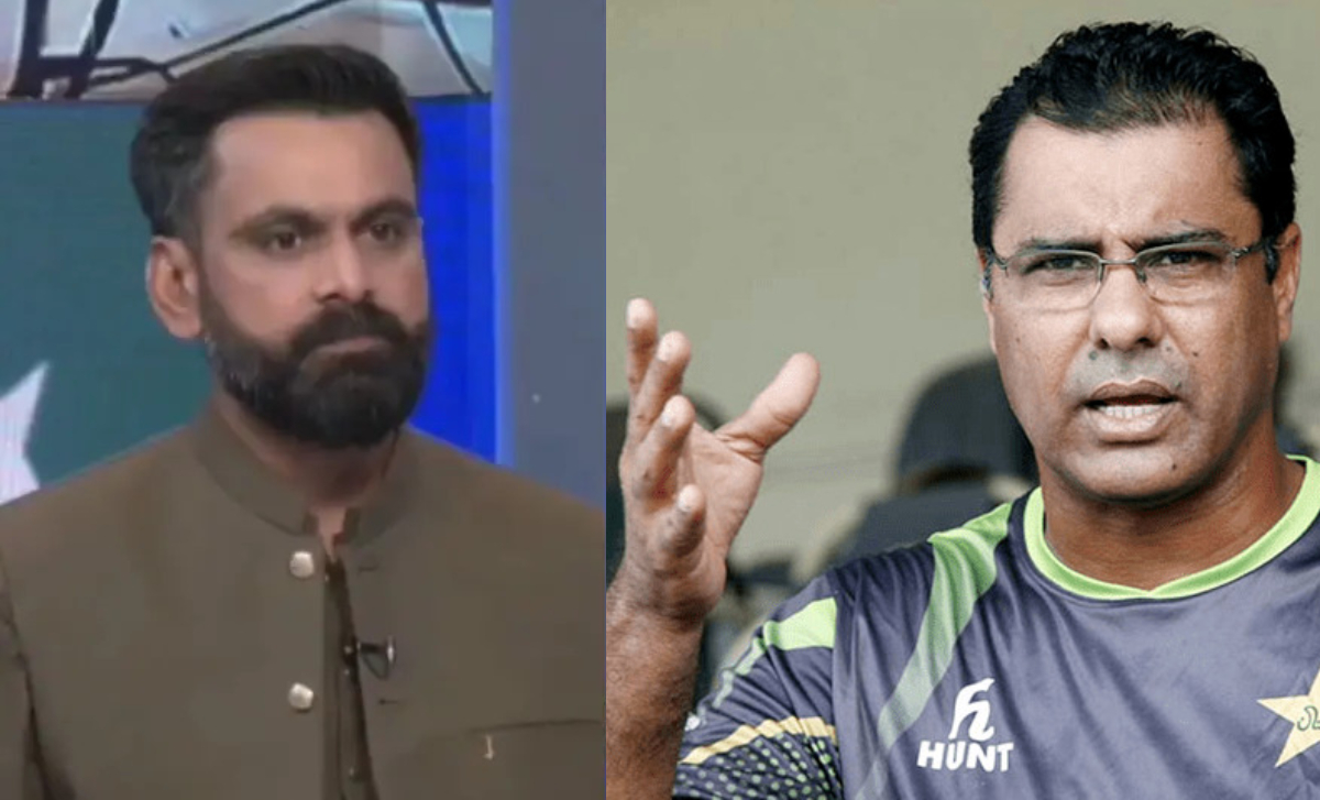 Waqar Younis and Mohammad Hafeez