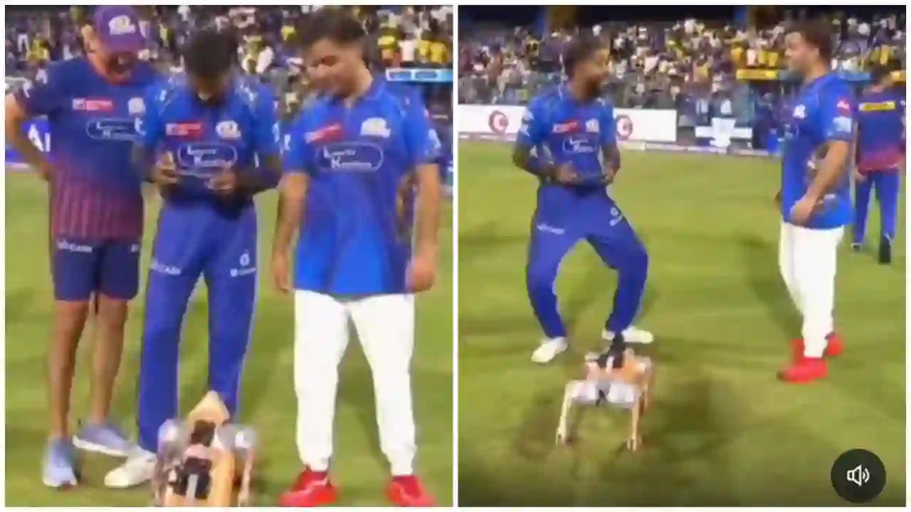 Hardik Pandya Akash Ambani IPL Robot Dog