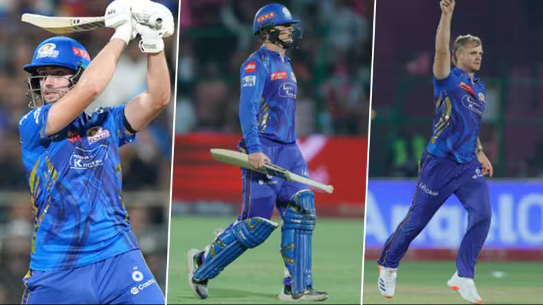 Will Jacks, Ryan Rickelton and Corbin Bosch Mumbai Indians IPL 2025