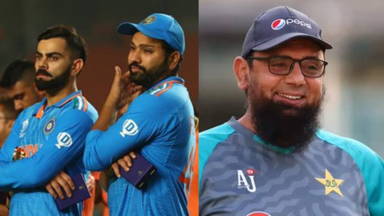 India's Rohit Sharma, Virat Kohli, and Pakistan's Saqlain Mushtaq.