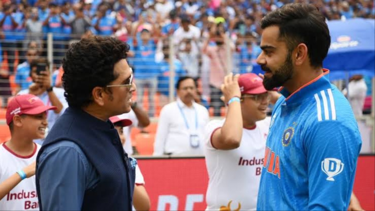 Virat Kohli and Sachin Tendulkar.