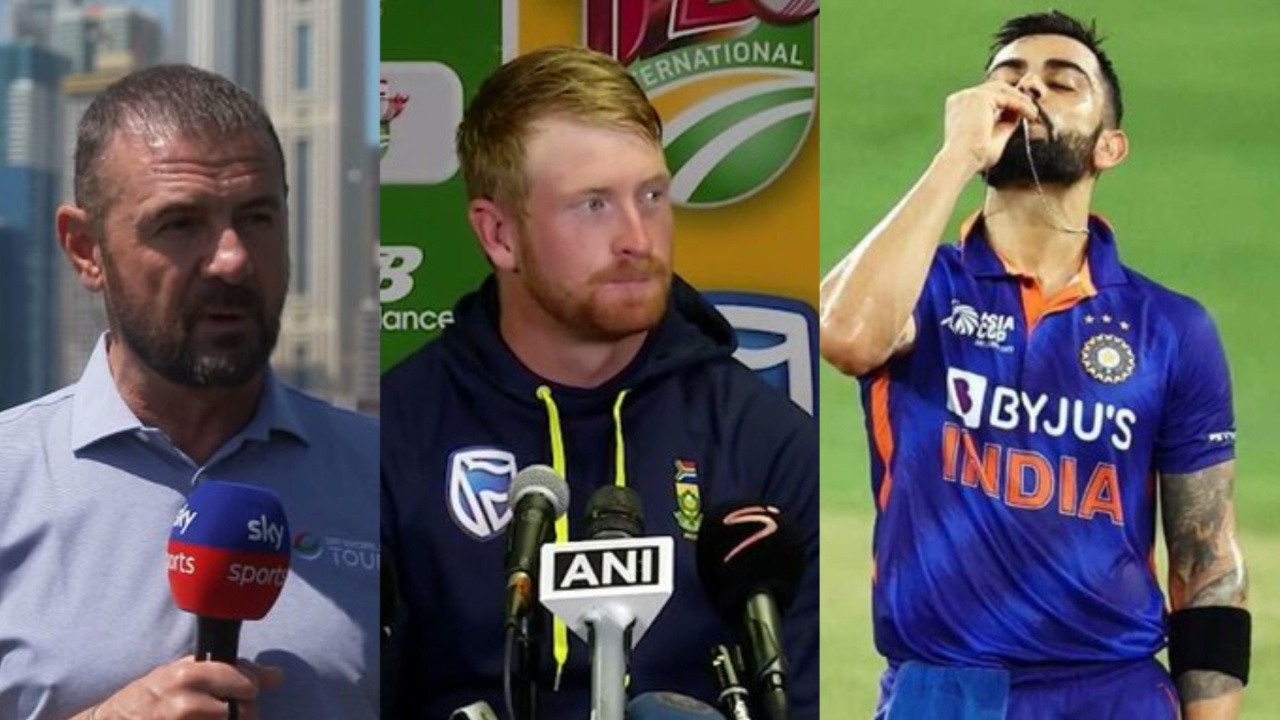 New Zealand's Simon Doull, and Virat Kohli and Heinrich Klassen.