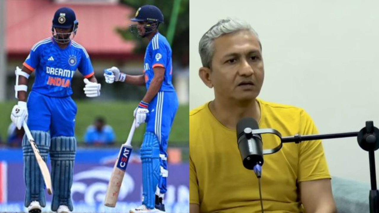 India's Yashasvi Jaiswal, Shubman Gill and Sanjay Bangar.