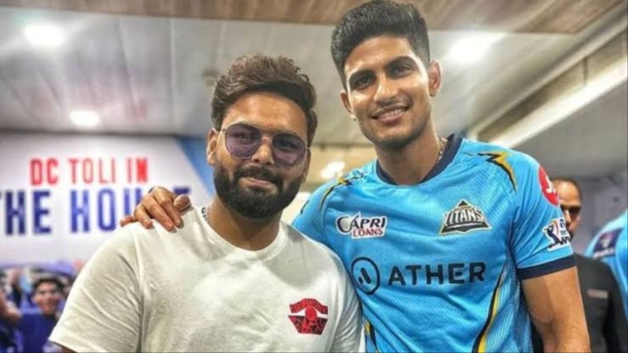 Shubman Gill and Rishabh Pant of India.