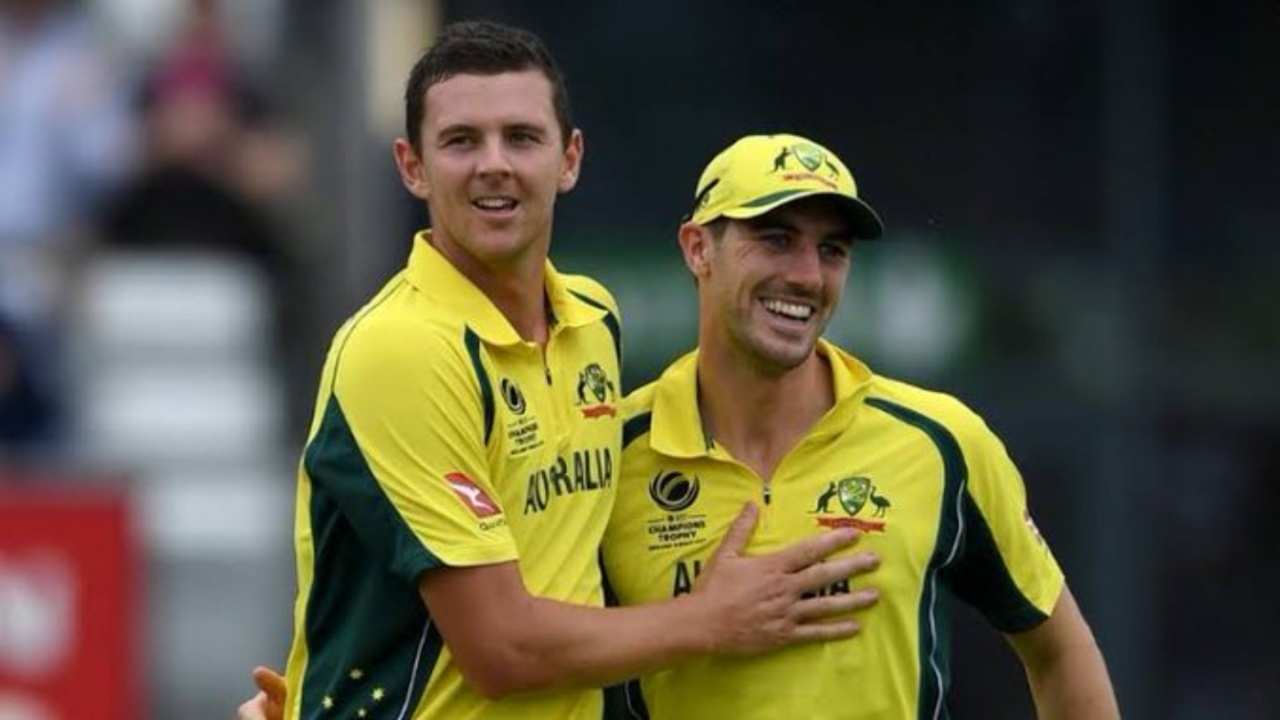 Australia's Pat Cummins and Josh Hazlewood.