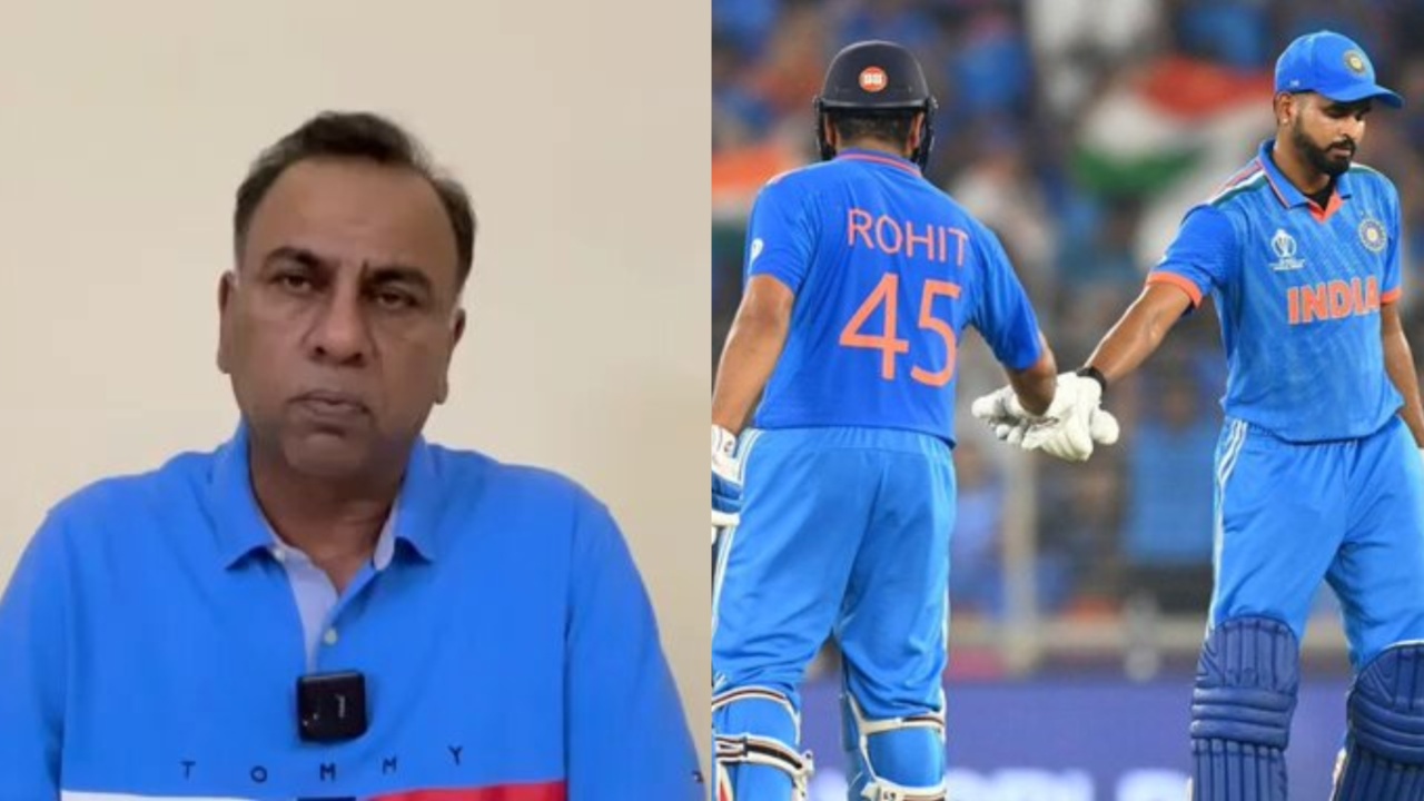 Basit Ali and India's Rohit Sharma and Shreyas Iyer.