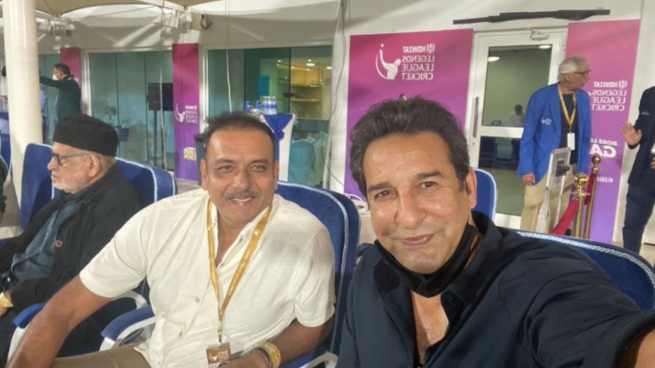 India's Ravi Shastri and Pakistan's Wasim Akram.