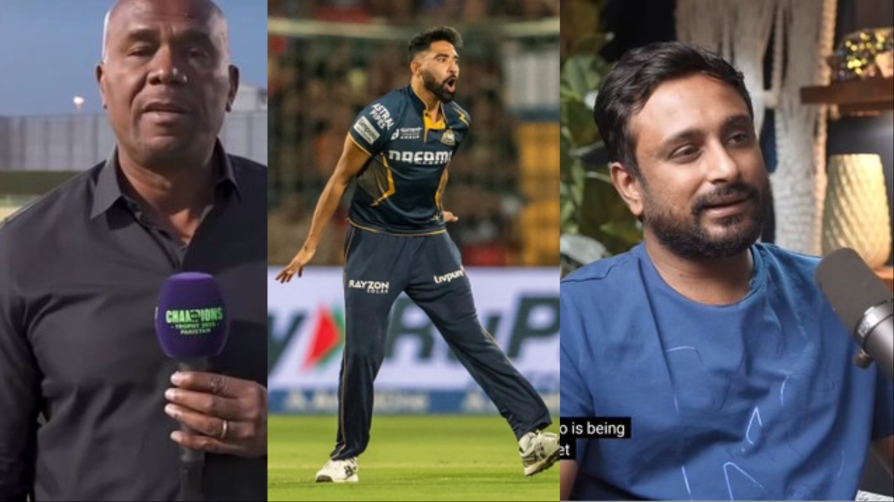 Mohammed Siraj, Ambati Rayudu and Ian Bishop.