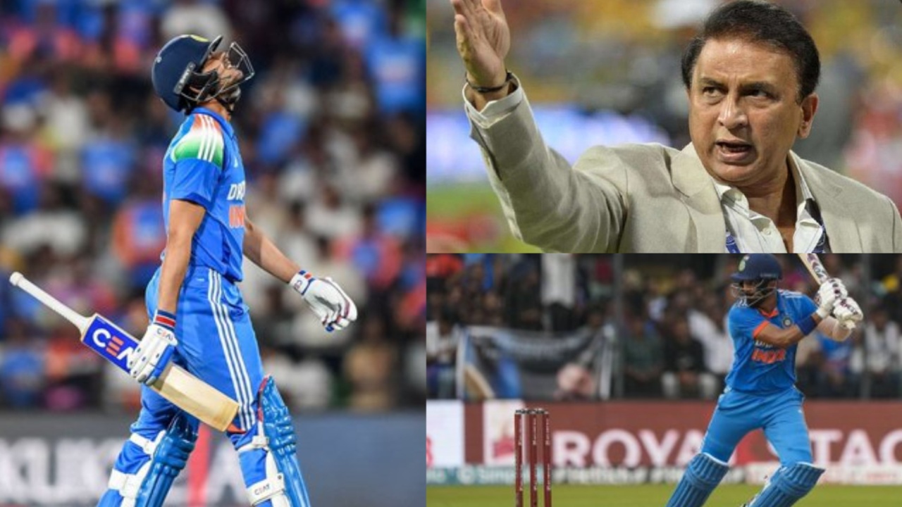India's Sunil Gavaskar, Shubman Gill, and KL Rahul.