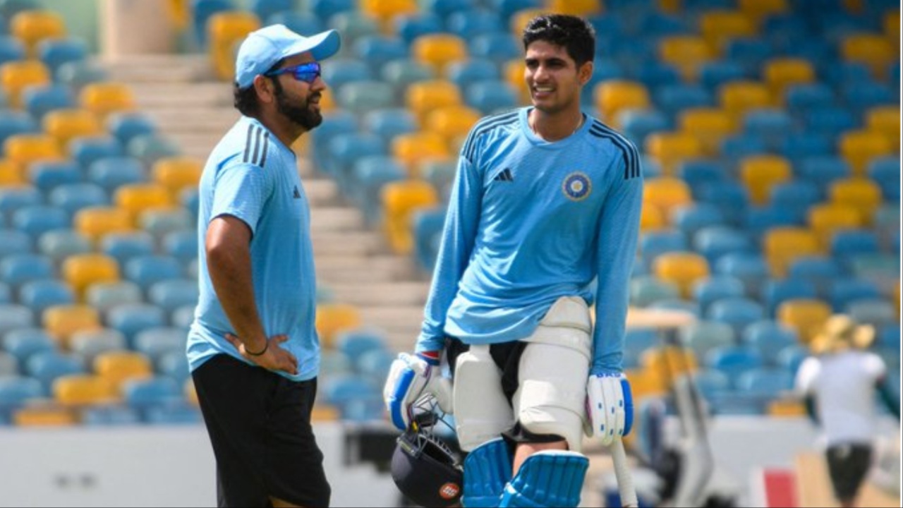 India's Rohit Sharma and Shubman Gill.