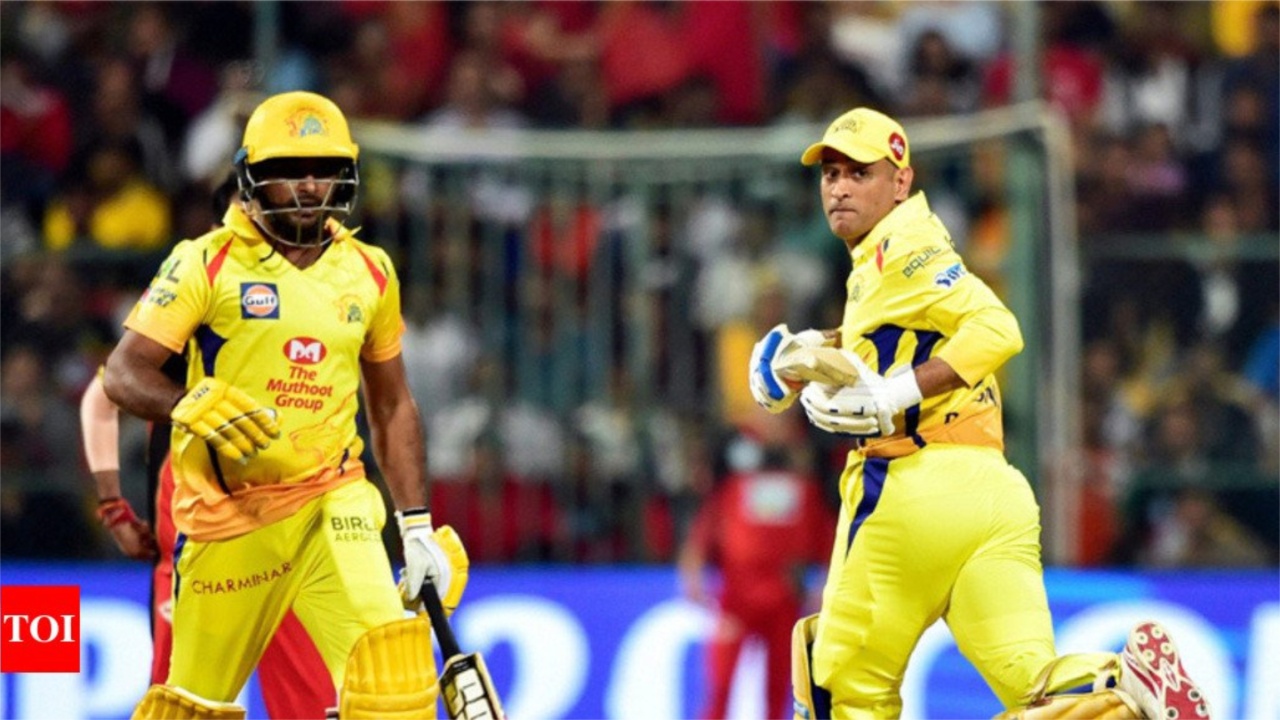Ambati Rayudu and MS Dhoni.