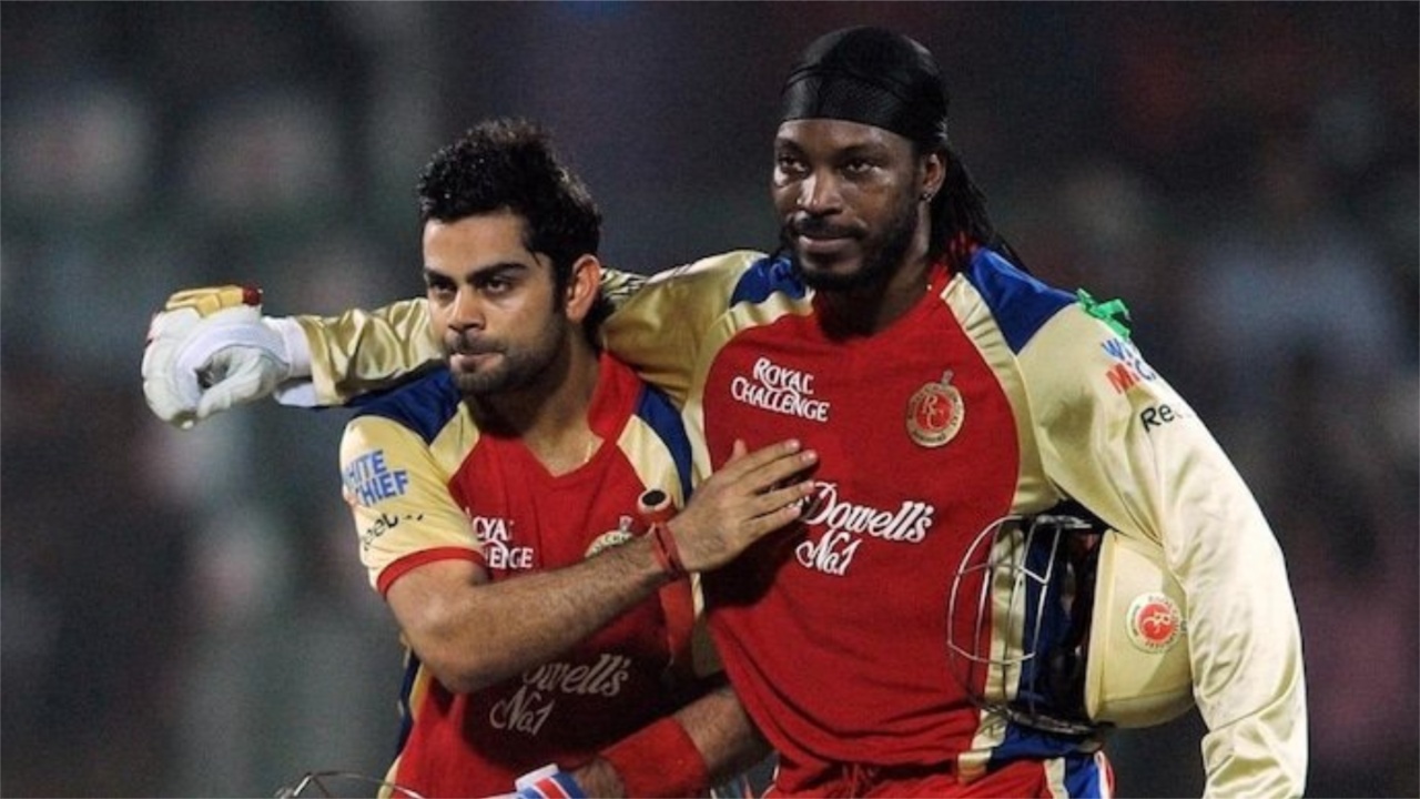 Virat Kohli and Chris Gayle,