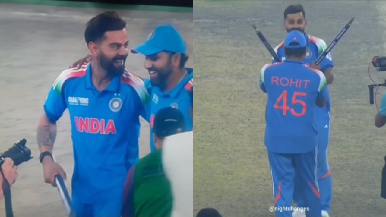 Virat Kohli and Rohit Sharma.