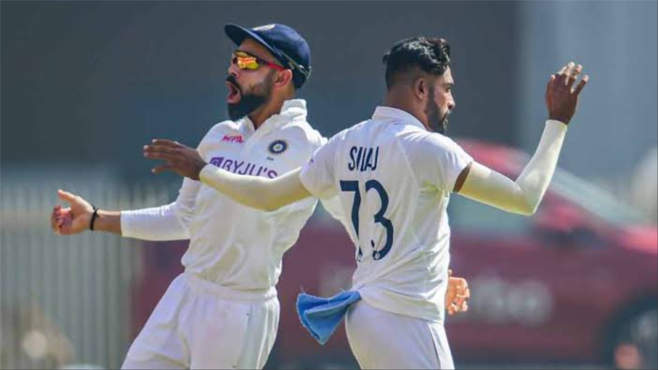 Virat Kohli and Mohammed Siraj.