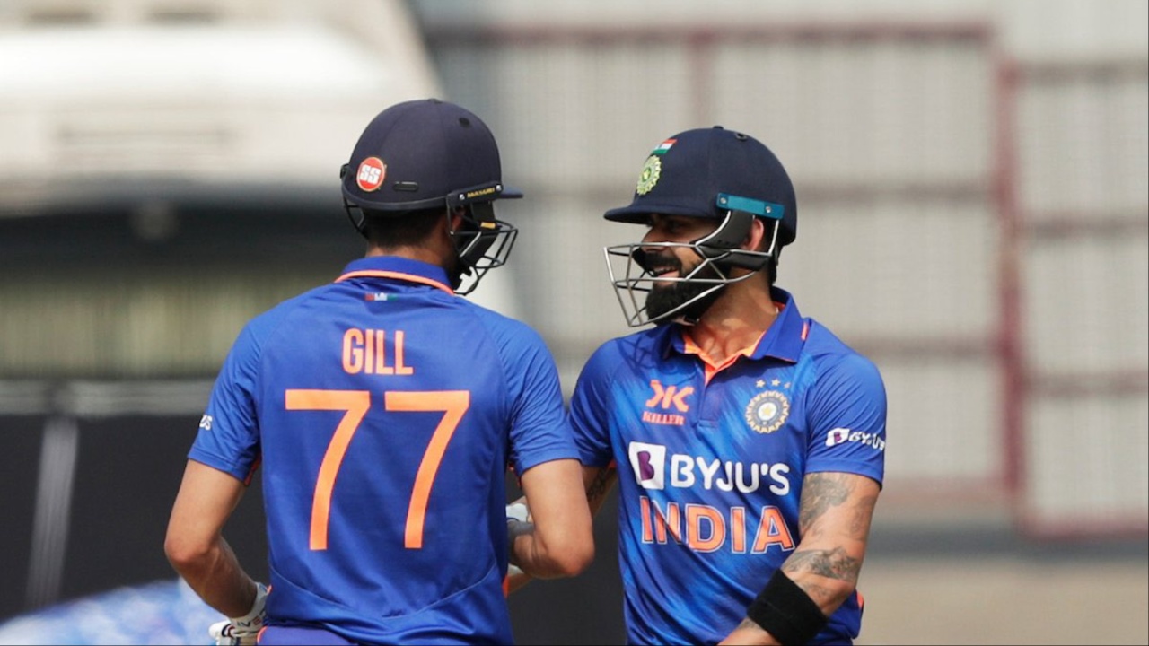 Shubman Gill and Virat Kohli in ODIs.