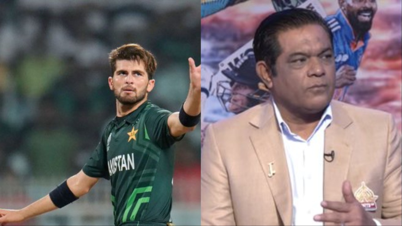 Pakistan's Rashid Latif and Shaheen Shah Afridi.