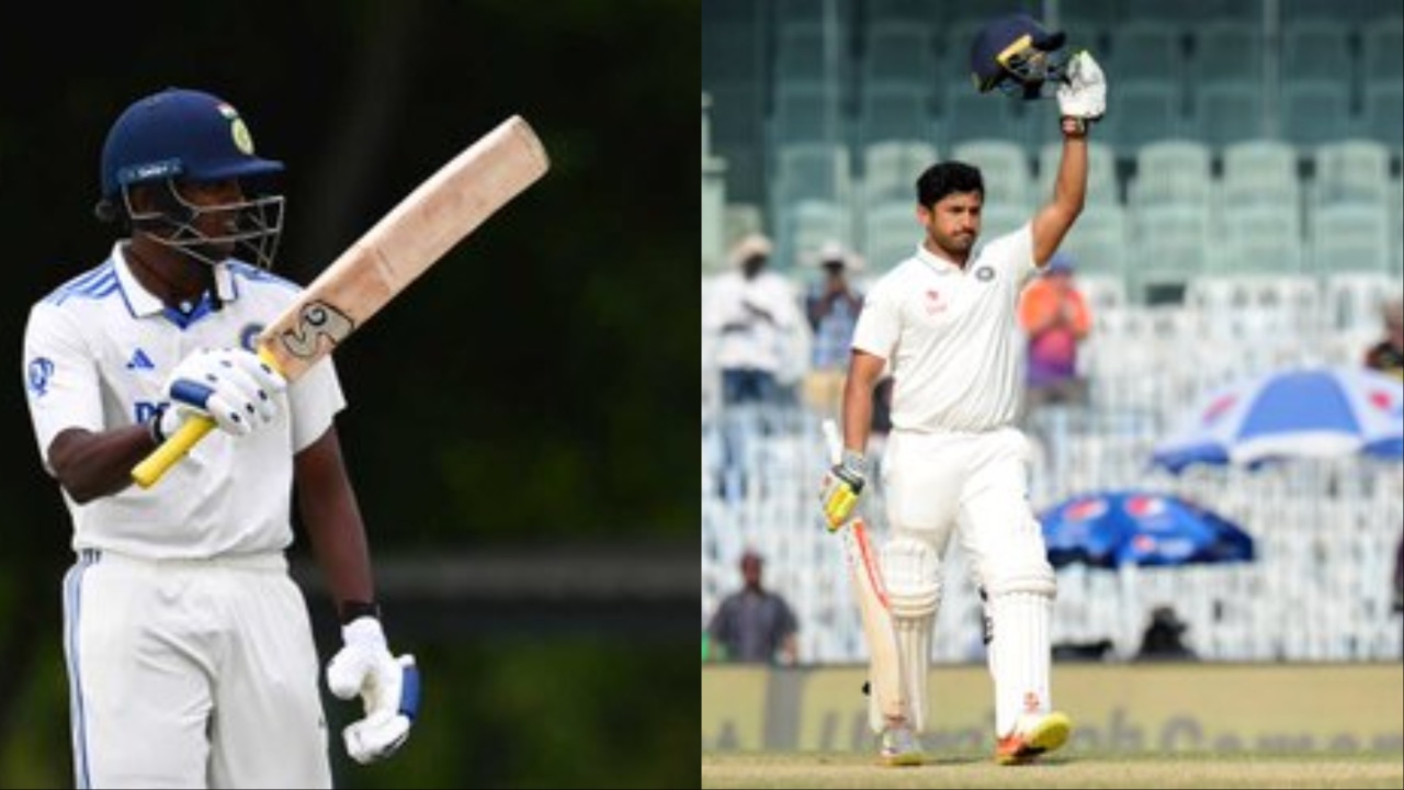 Sai Sudarshan and Karun Nair of India.