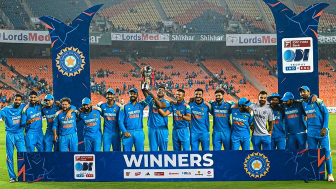 India's ODI series victory vs England.