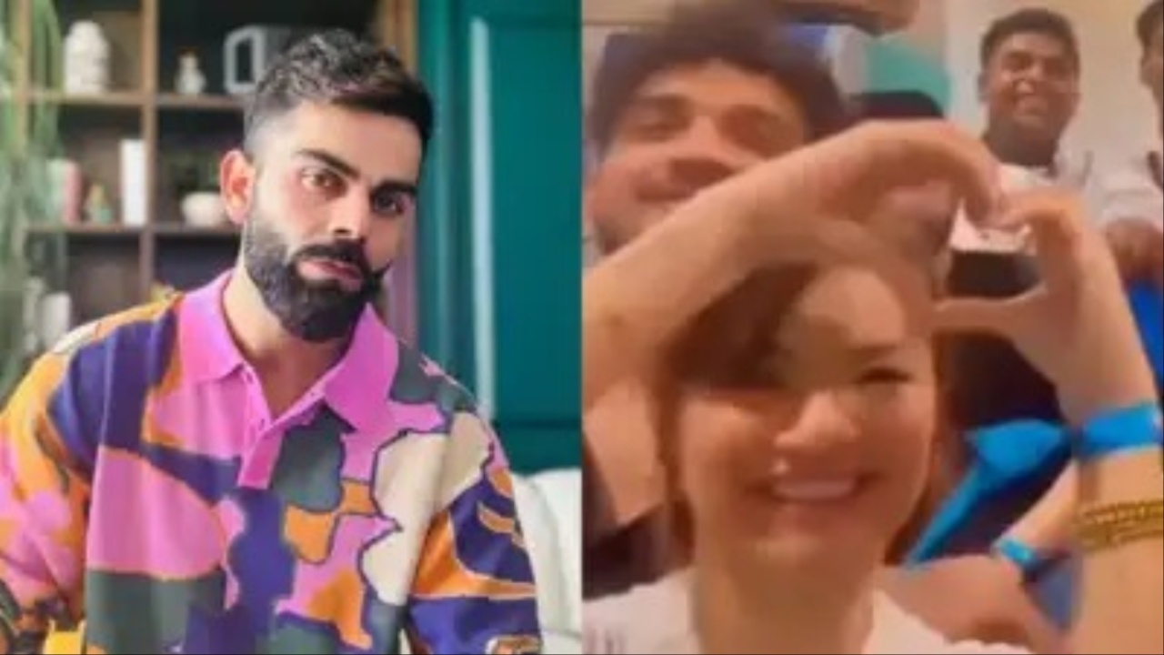 Virat Kohli and Avneet Kaur.