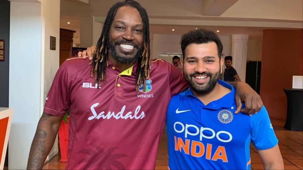 Chris Gayle and Rohit Sharma in ODIs.
