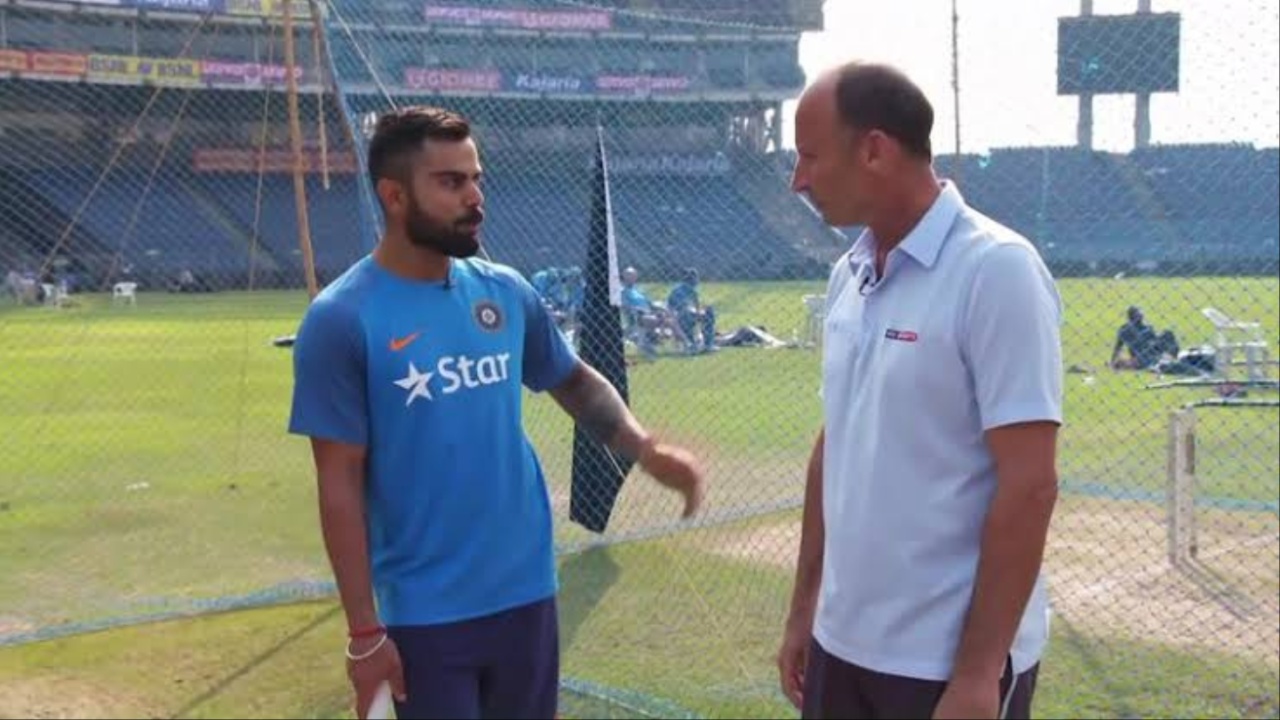 Virat Kohli and Nasser Hussain.