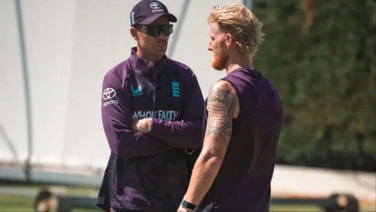 England's Ben Stokes and Tim Southee.