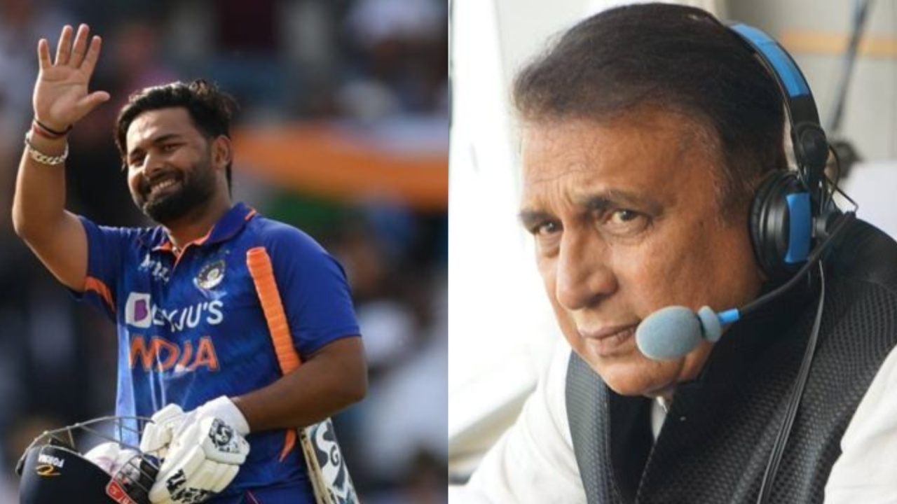 Rishabh Pant and Sunil Gavaskar.