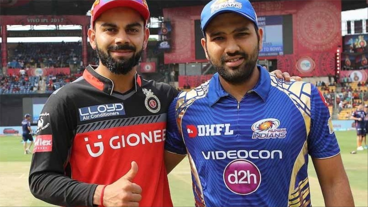 Rohit Sharma and Virat Kohli in the IPL.