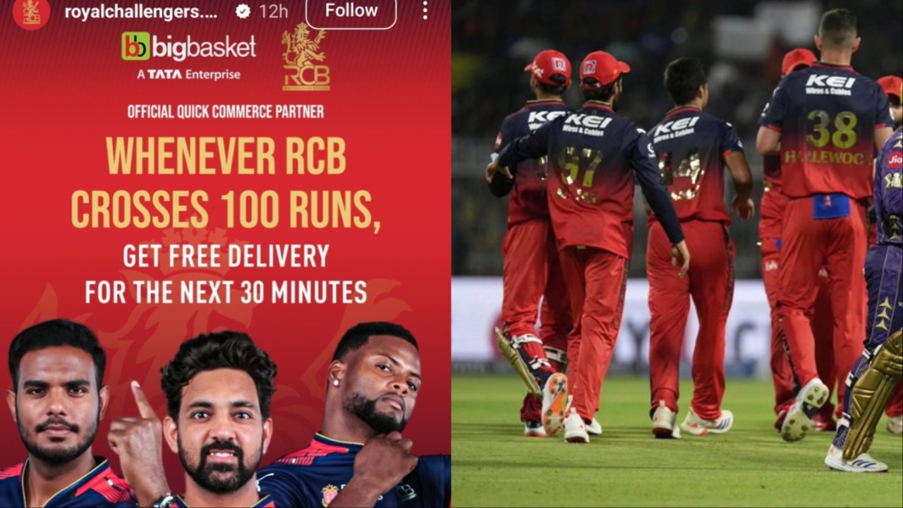 RCB side and their social media post.