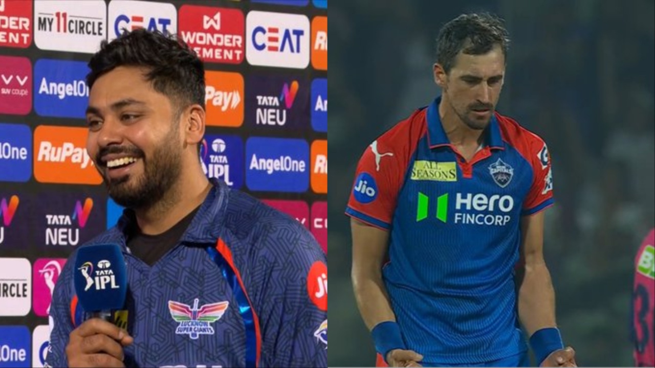 Avesh Khan and Mitchell Starc.