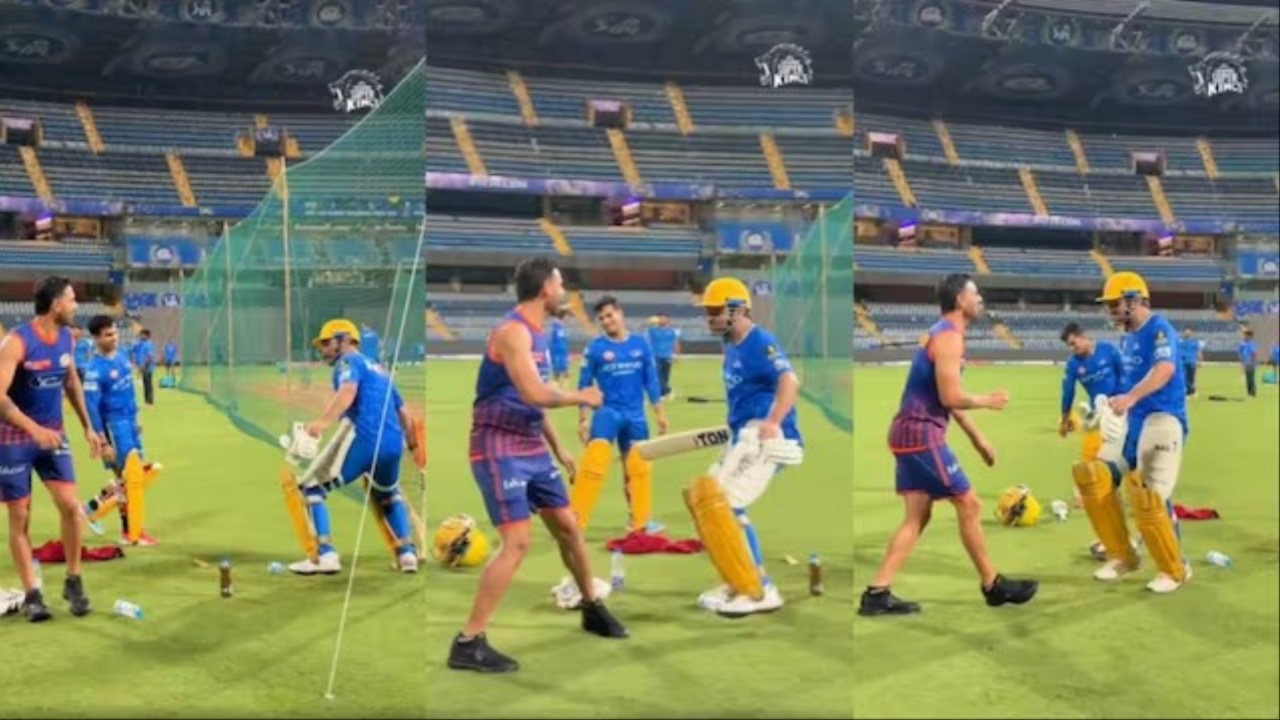 MS Dhoni and Deepak Chahar.