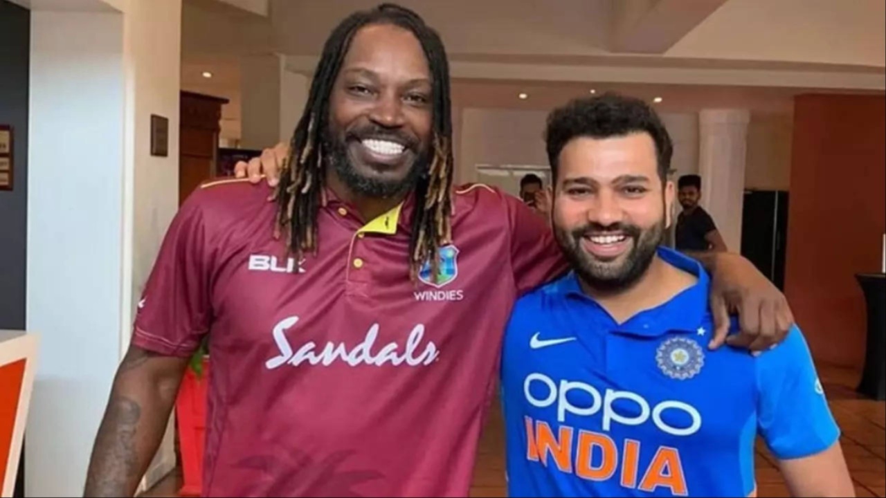 Chris Gayle and Rohit Sharma- most sixes in International Cricket.