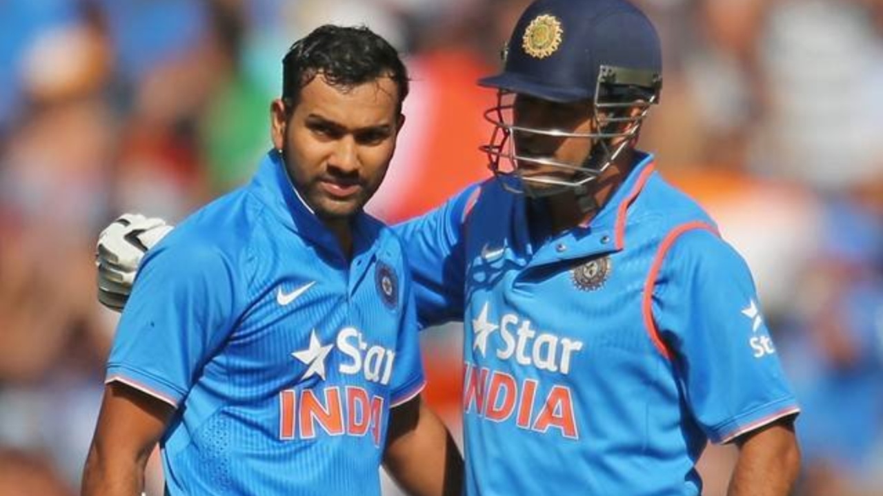 Rohit Sharma and MS Dhoni in ODIs.