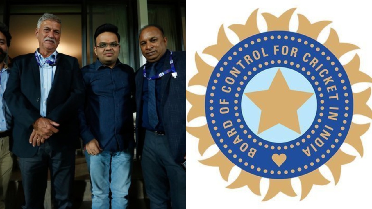 Jay Shah, Devajit Saikia and Roger Binny of BCCI.