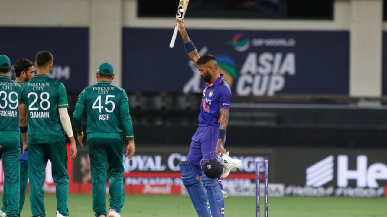 India's Hardik Pandya and Pakistan side.