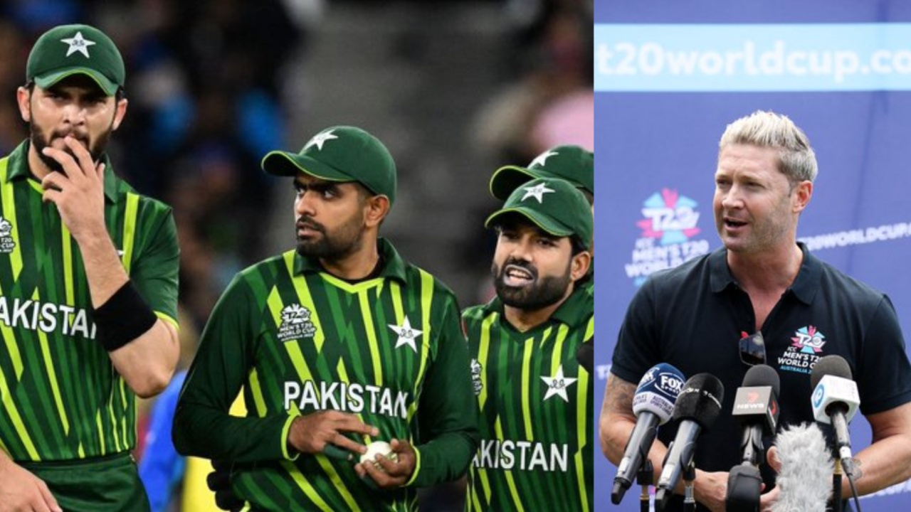 Michael Clarke, Mohammad Rizwan, Shaheen Afridi and Babar Azam.