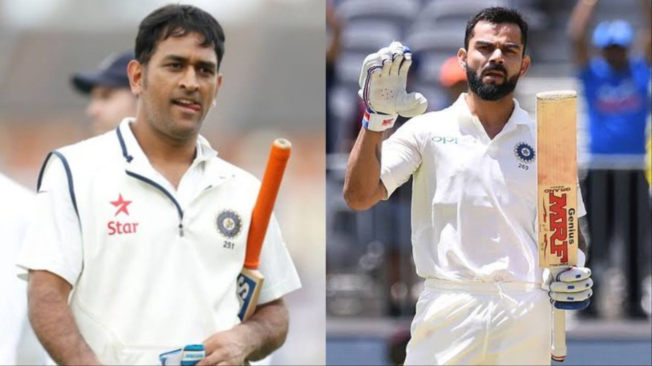 Virat Kohli and MS Dhoni for India.