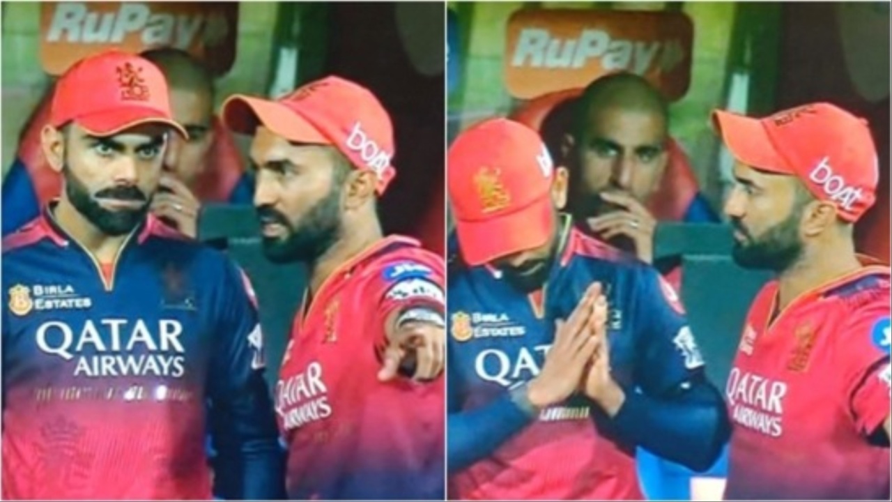 Virat Kohli, Andy Flower and Dinesh Karthik.