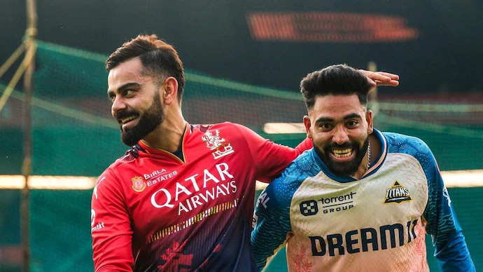 Mohammed Siraj Virat Kohli PC IPL