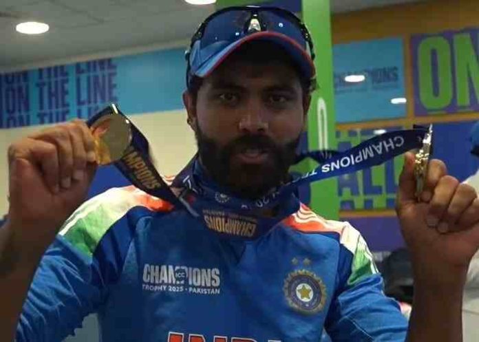 Ravindra Jadeja Wins The ‘Best Fielder’ Medal After India’s Champions Trophy 2025 Title Win; Watch