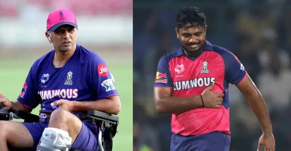 Sanju Samson And Rahul Dravid Photo X