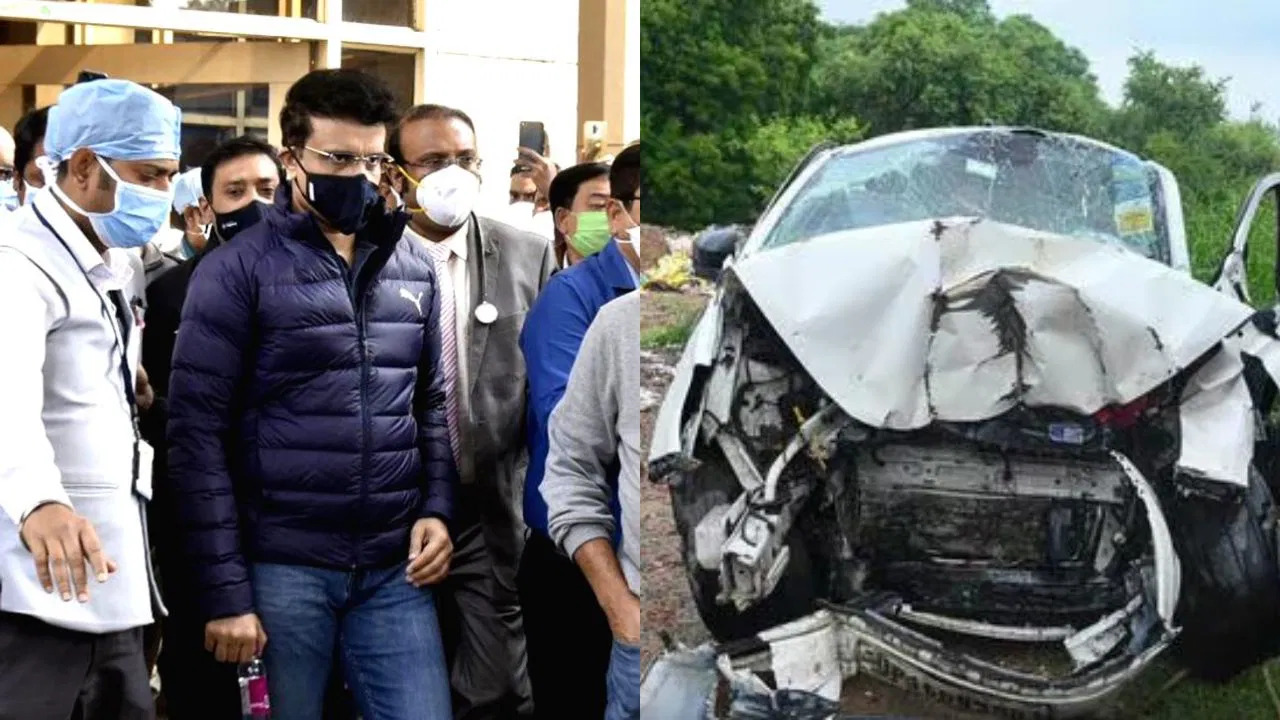 Sourav Ganguly Accident Photo X