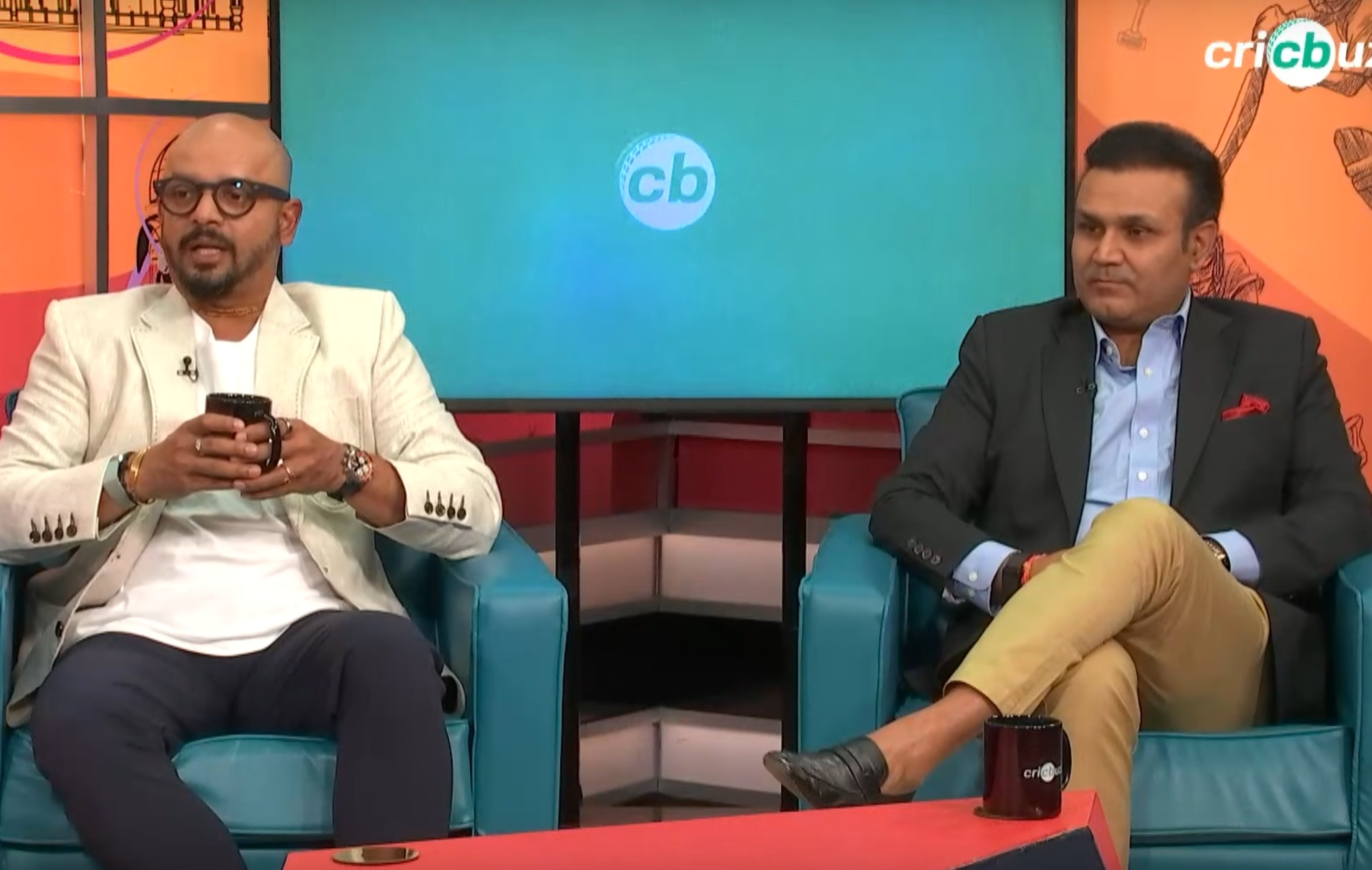 Virender Sehwag And Murali Kartik