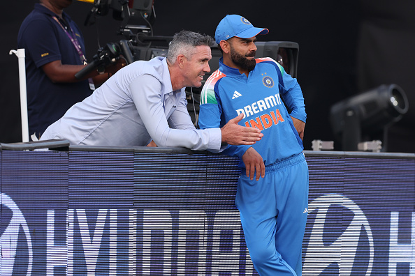 Kevin Pietersen and Virat Kohli. Photo- Getty